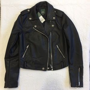 Wild Fable by Target Faux Leather Moto Jacket